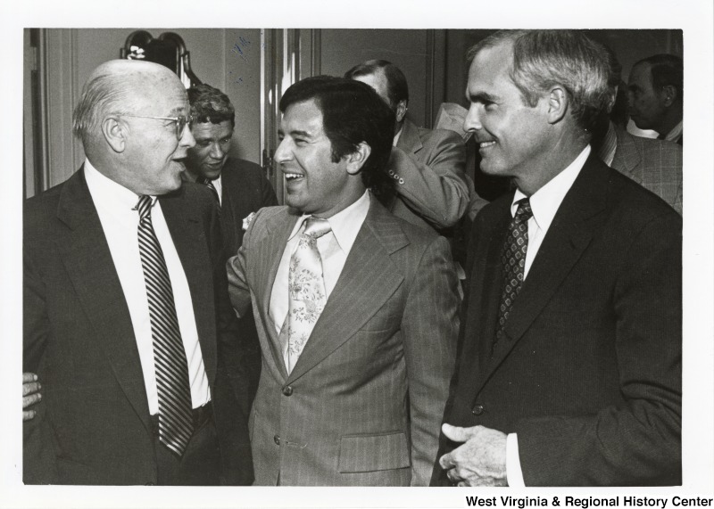 Harrison Loesch? of Peabody Coal, Congressman Nick Rahall II (D-WV), and Bob Quenon? of Peabody Coal.